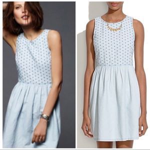 Madewell Chambray Eyelet Dress